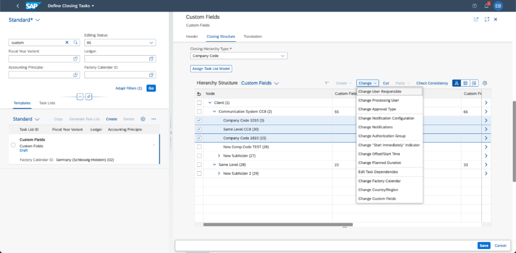 Atualização SAP S/4HANA Cloud Fechamentos financeiros