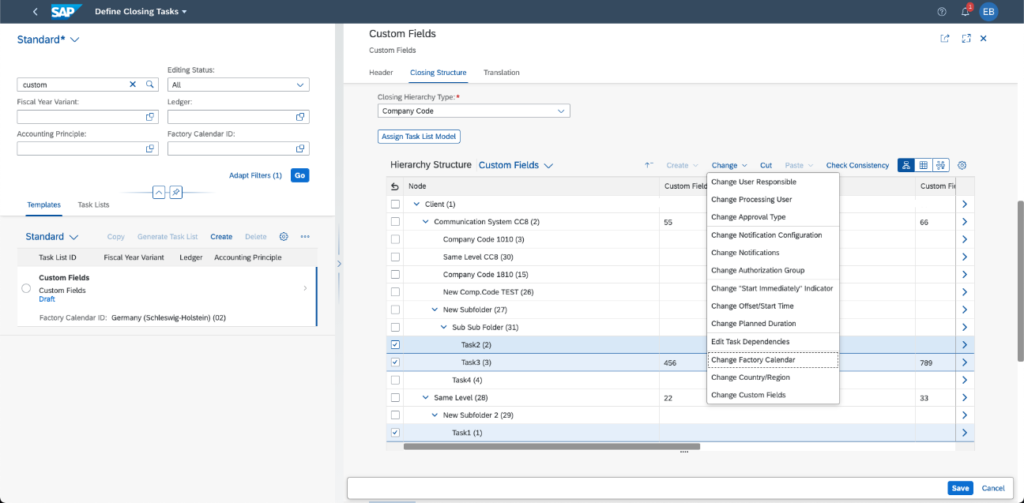 Atualização SAP S/4HANA Cloud Fechamentos financeiros